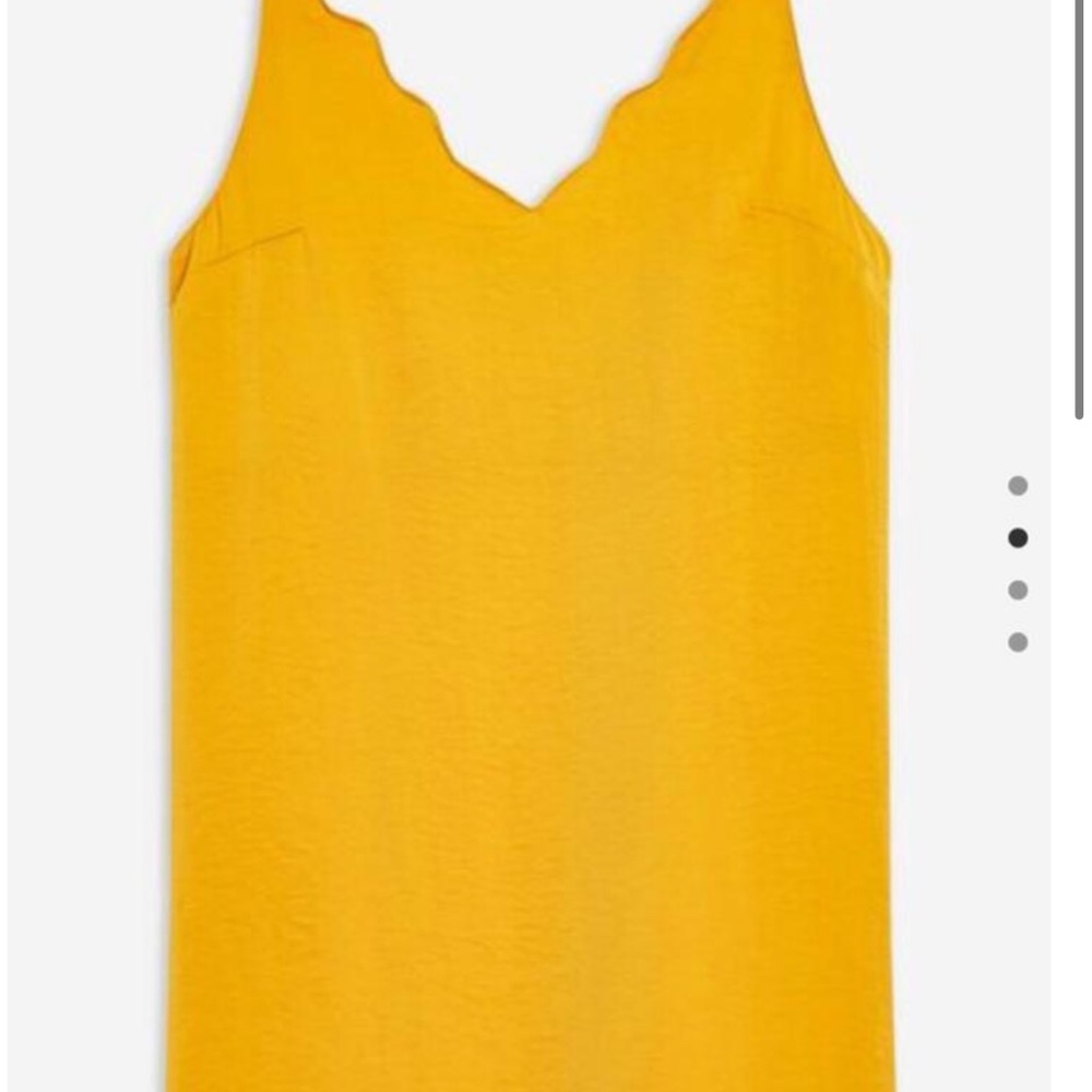 TopShop Scallop Silk Mini Slip Dress